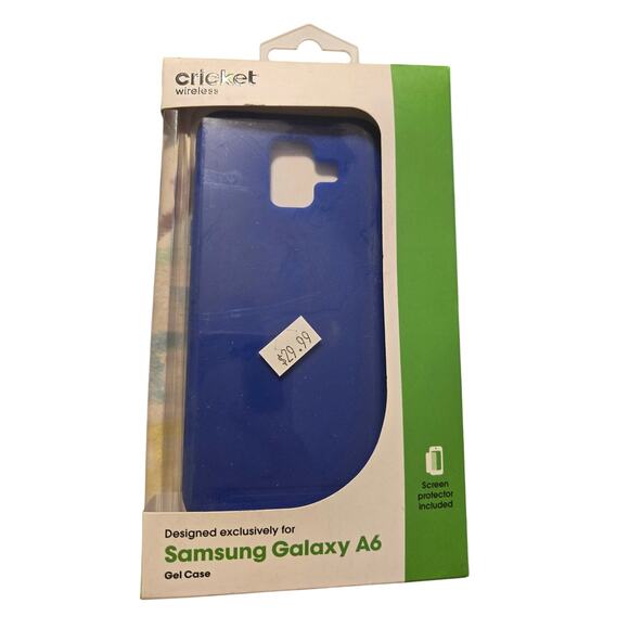 Samsung Galaxy A6 phone case blue - cricket - Picture 1 of 5
